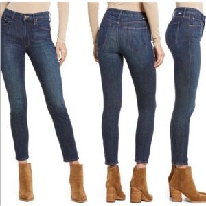 MOTHER The Looker Crop Jeans Dark Wash Size 30